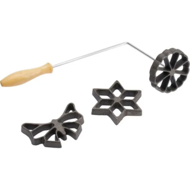 westmark-32242260-moules-gaufres-manuels-3-motifs-avec-livre-de-recettes-acier-e image 1