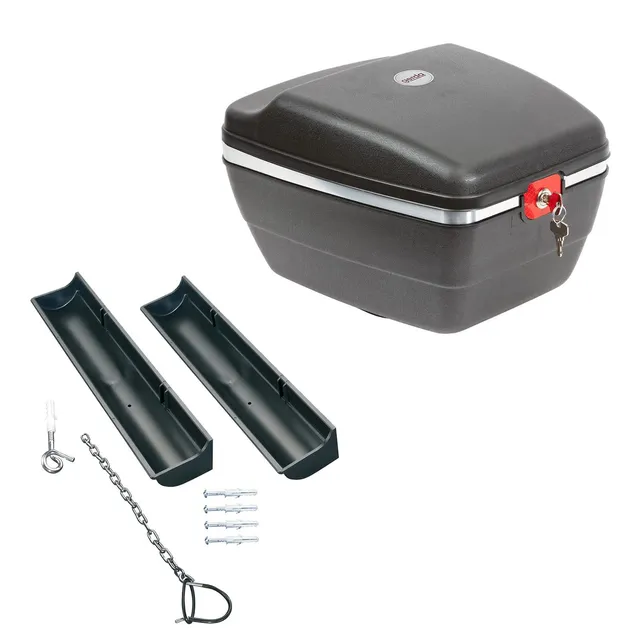 westmark-touring-5430gee9-coffre-de-v-lo-verrouillable-14-litres-avec-support-mu image 1