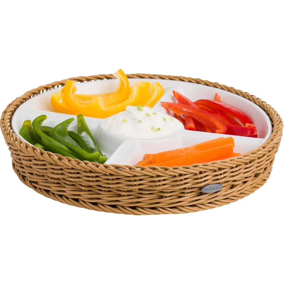 westmark-saleen-corbeille-ronde-5-compartiments-en-porcelaine-28-5-cm-coupelles- image 1