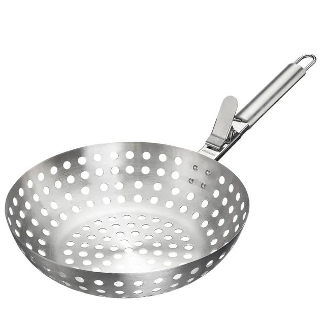 westmark-wok-de-barbecue-en-acier-inoxydable-perfor-poign-e-amovible-passe-au-la image 1