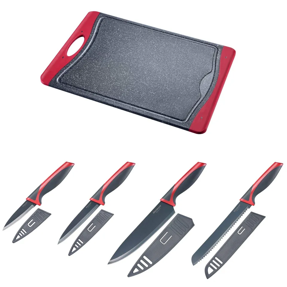 westmark-set-d-coupe-5-pi-ces-145222e6-planche-37-x-25-5-cm-4-couteaux-acier-ino image 1
