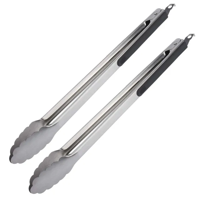 westmark-set-de-2-pinces-barbecue-classic-spezial-maxi-40-cm-poign-es-caoutchout image 1