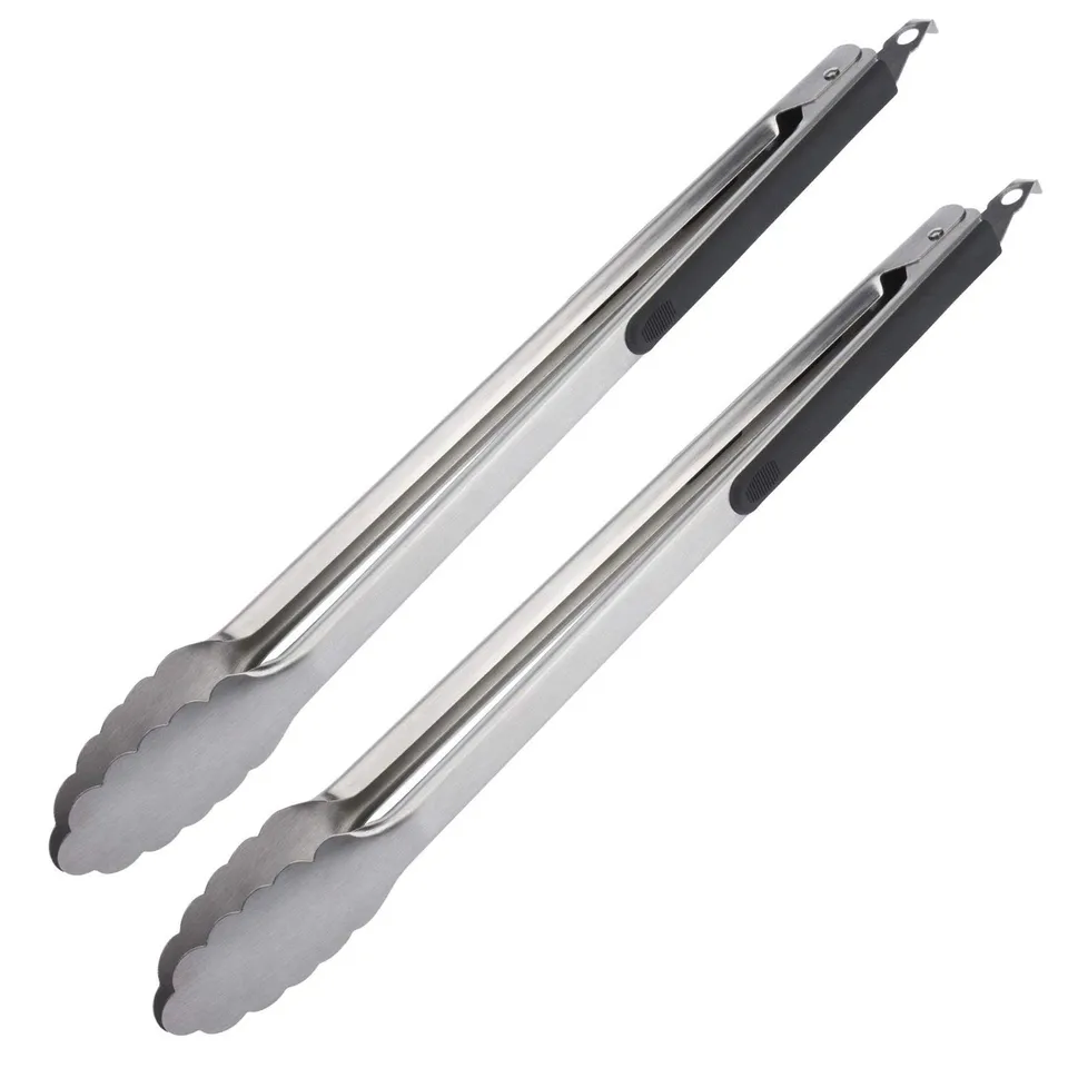 westmark-set-de-2-pinces-barbecue-classic-spezial-maxi-40-cm-poign-es-caoutchout image 1