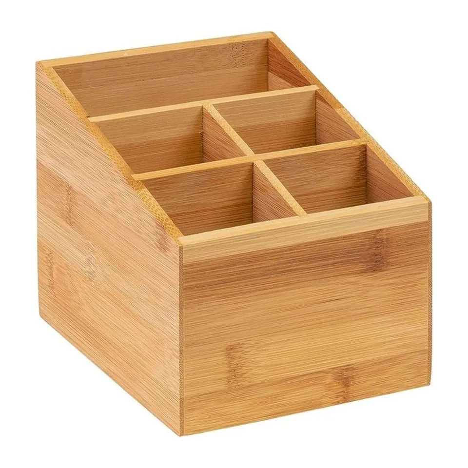 westmark-tapas-friends-organisateur-de-cuisine-5-compartiments-en-bambou-13-x-13 image 1