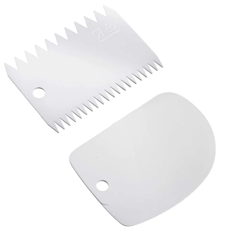 westmark-set-raclette-p-te-peigne-de-gla-age-2-pi-ces-plastique-pp-blanc image 1