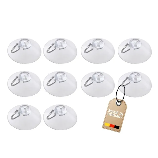 westmark-531822e1-lot-de-10-crochets-ventouse-2-cm-ronds-plastique-m-tal-transpa image 1