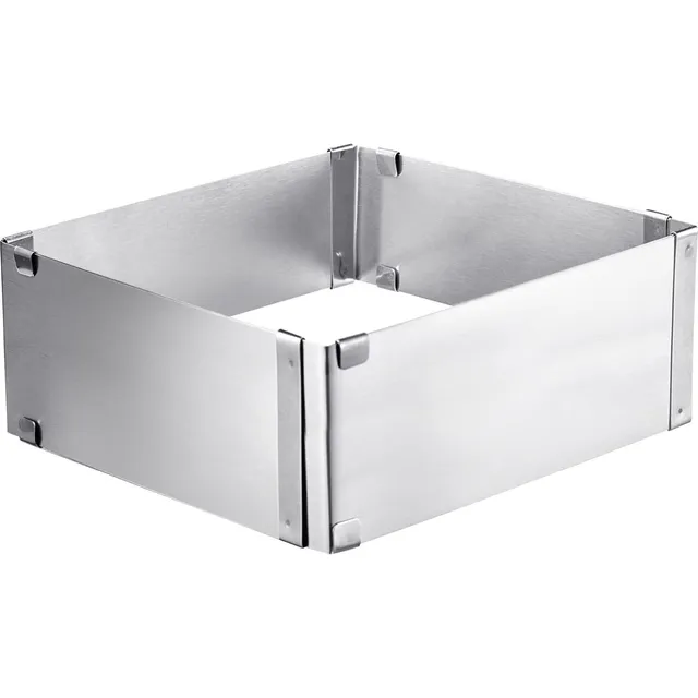 westmark-cadre-de-cuisson-r-glable-15-5-28-cm-hauteur-extra-8-cm-acier-inoxydabl image 1