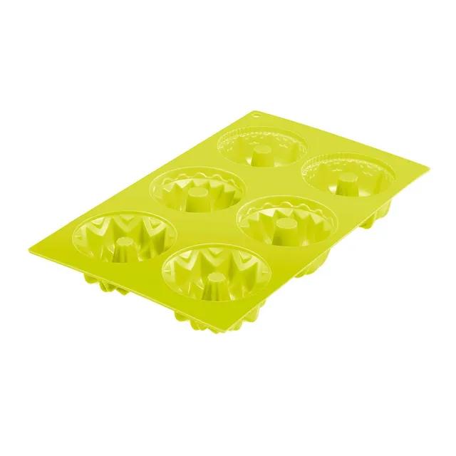 westmark-3017227g-trio-moule-muffins-silicone-vert-6-cavit-s-29-3-x-17-5-cm image 1