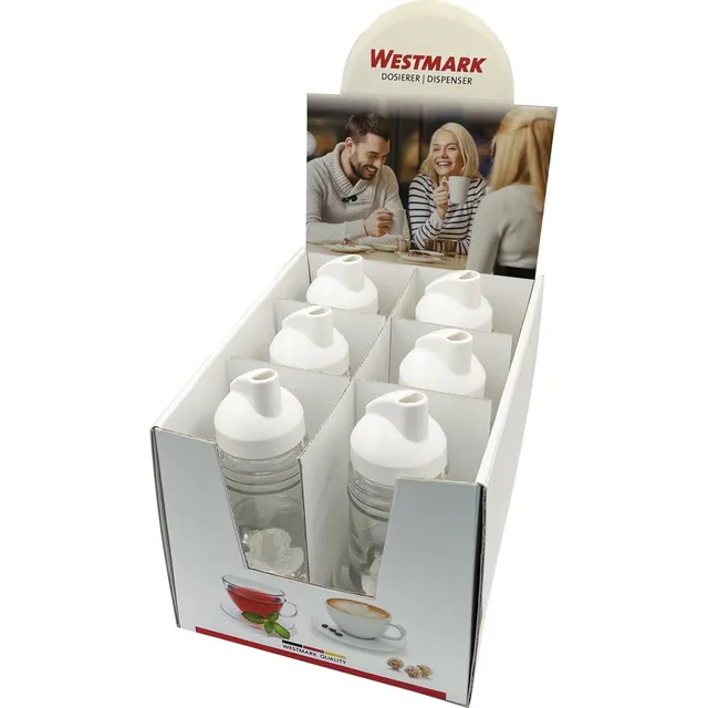 westmark-63482611-norme-paris-lot-de-6-arroseurs-en-verre-et-plastique-150-ml-tr image 1