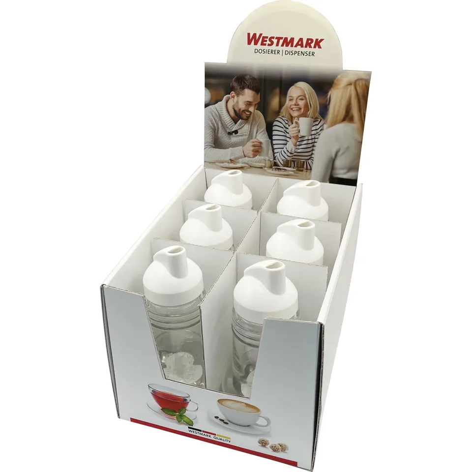 westmark-63482611-norme-paris-lot-de-6-arroseurs-en-verre-et-plastique-150-ml-tr image 1