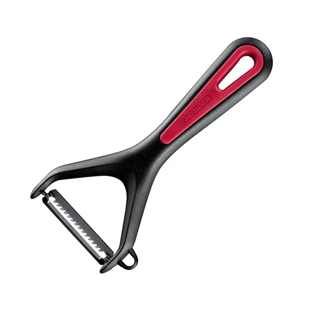westmark-plucheur-julienne-gallant-lame-inox-dentel-e-mobile-avec-emporte-pi-ce- image 1