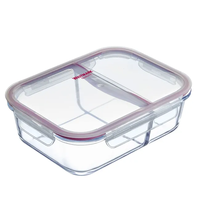 westmark-234622e1-bo-te-fra-cheur-en-verre-980-ml-2-compartiments-s-par-s-micro- image 1