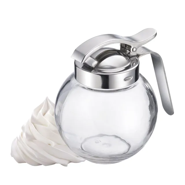 westmark-roma-65402260-distributeur-de-cr-me-et-miel-250-ml-en-verre-et-acier-in image 1