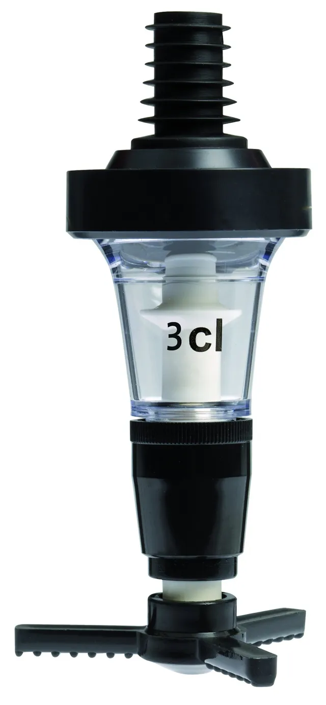 westmark-92302230-doseur-spiritueux-r-glable-standard-3-cl-plastique-noir-transp image 1