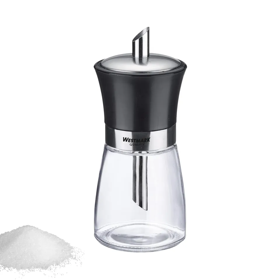 westmark-blacky-63592260-distributeur-de-sucre-190-ml-verre-inox-plastique-sans- image 1