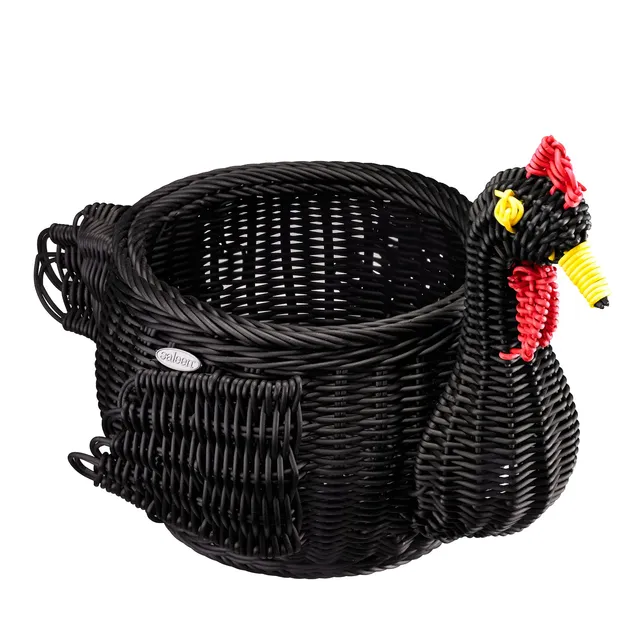 westmark-saleen-berta-panier-de-d-coration-poule-noir-panier-tress-en-polypropyl image 1