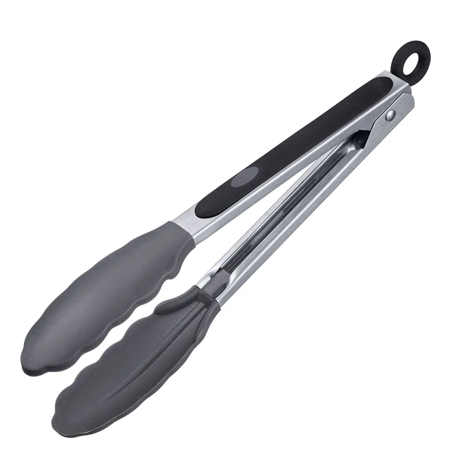 westmark-mini-classique-pince-de-service-21-cm-silicone-antiadh-sive-acier-inoxy image 1