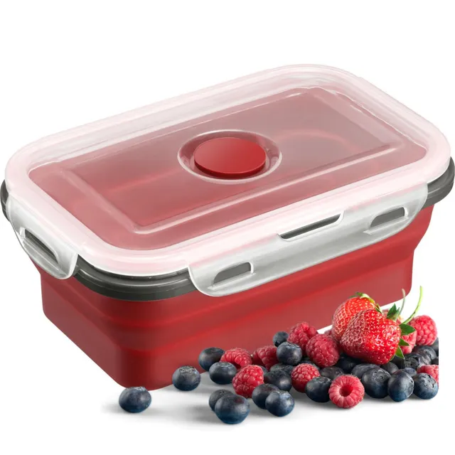 westmark-bo-te-lunch-pliable-600-ml-r-cipient-alimentaire-carr-en-silicone-sans- image 1