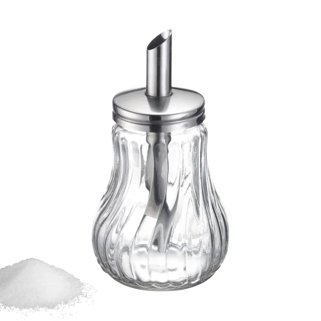 westmark-berlin-65342260-sucrier-verre-acier-inoxydable-250-ml image 1