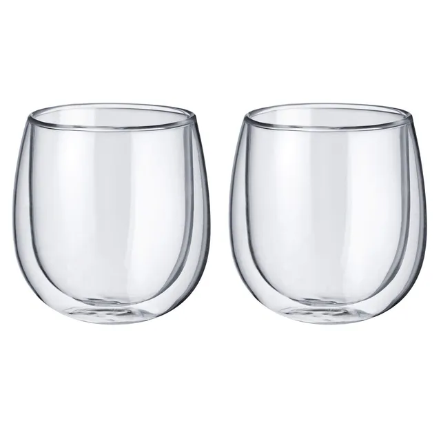 westmark-24942260-set-de-2-verres-double-paroi-250-ml-en-verre-borosilicat-souff image 1