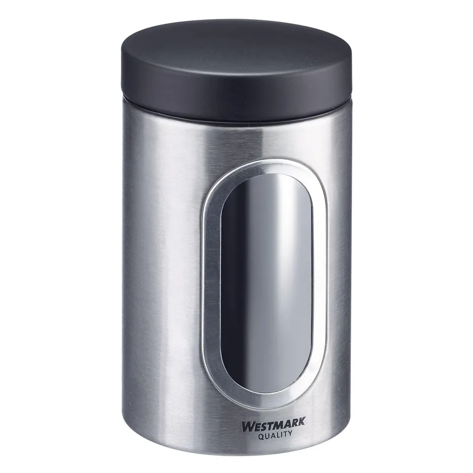 westmark-bo-te-de-conservation-ronde-avec-fen-tre-950-ml-acier-inoxydable-avec-c image 1