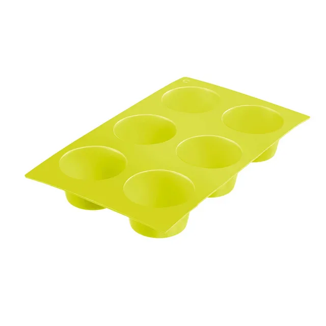 westmark-3015227g-moule-muffins-pour-6-muffins-en-silicone-vert-antiadh-sif-29-3 image 1