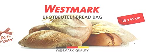 westmark-32102270-sac-pain-en-pur-coton-avec-cordon-de-serrage-blanc image 6