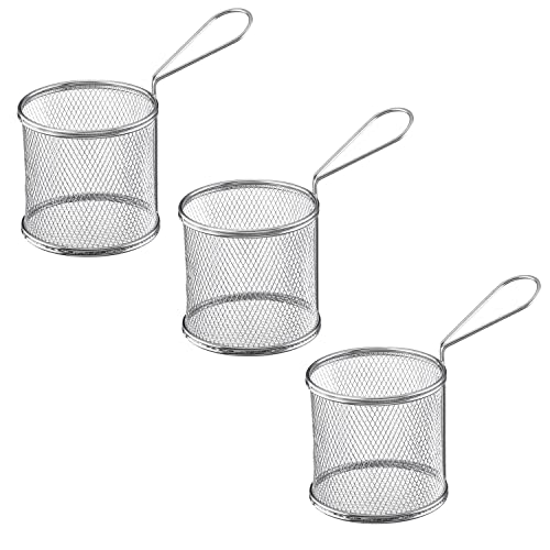 westmark-691222e2-tapas-friends-lot-de-3-mini-paniers-de-service-ronds-en-acier- image 2