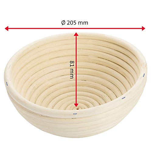 westmark-32072270-banneton-pain-rond-en-rotin-100-naturel-pour-1000-1500-g-de-p- image 7