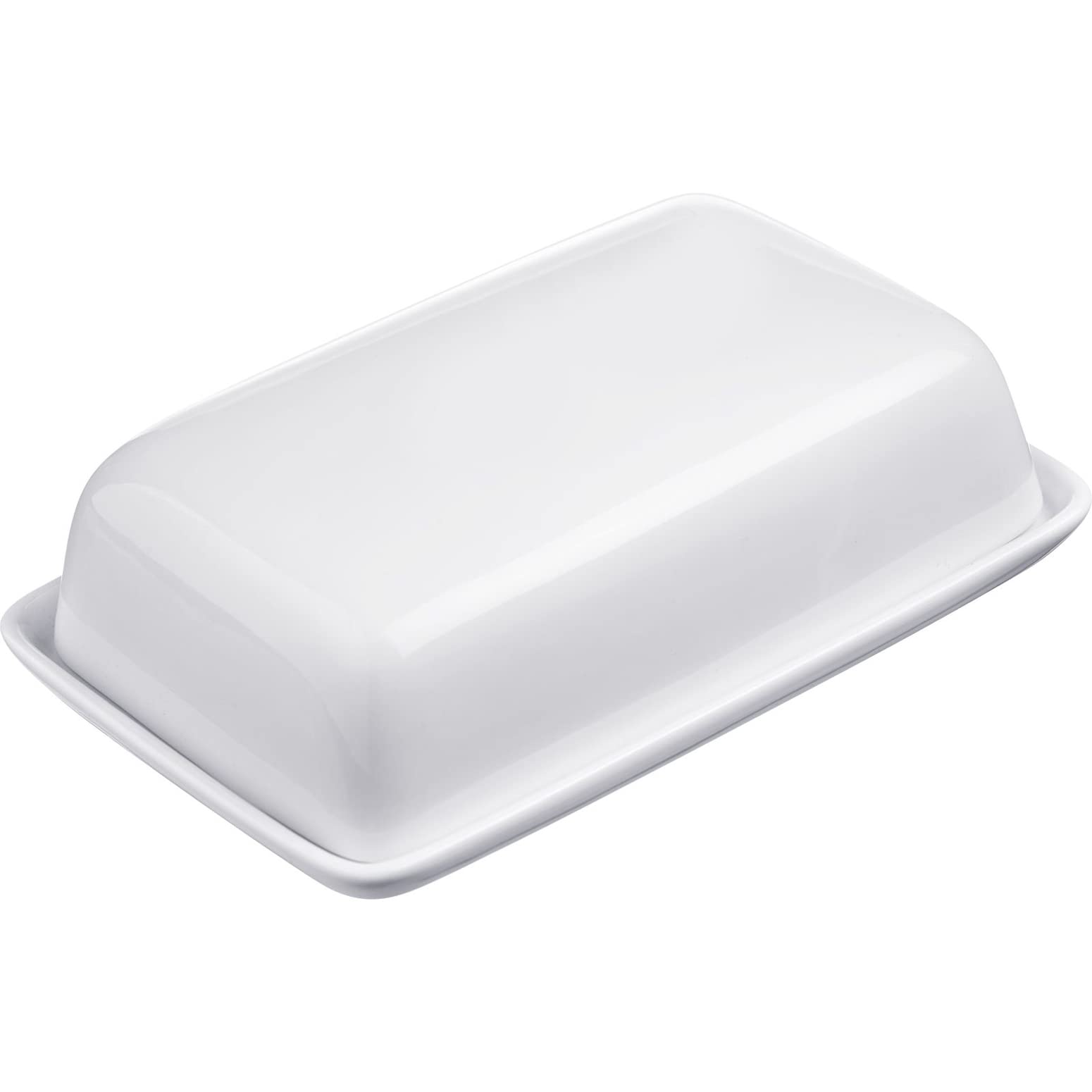 westmark-20892260-beurrier-d-coratif-en-c-ramique-blanc-18-7-cm-bord-haut-antid- image 1