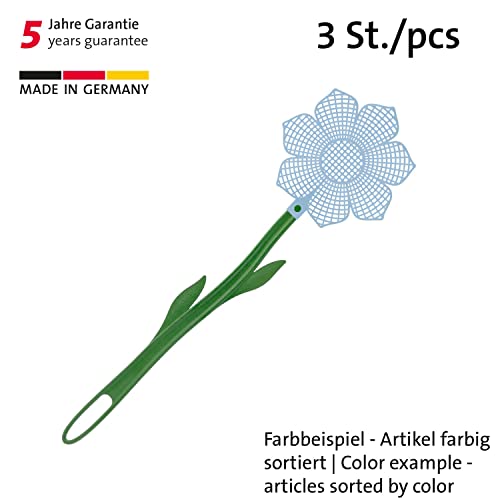westmark-509522e3-lot-de-3-tapettes-mouches-design-fleur-en-plastique-poign-e-er image 5