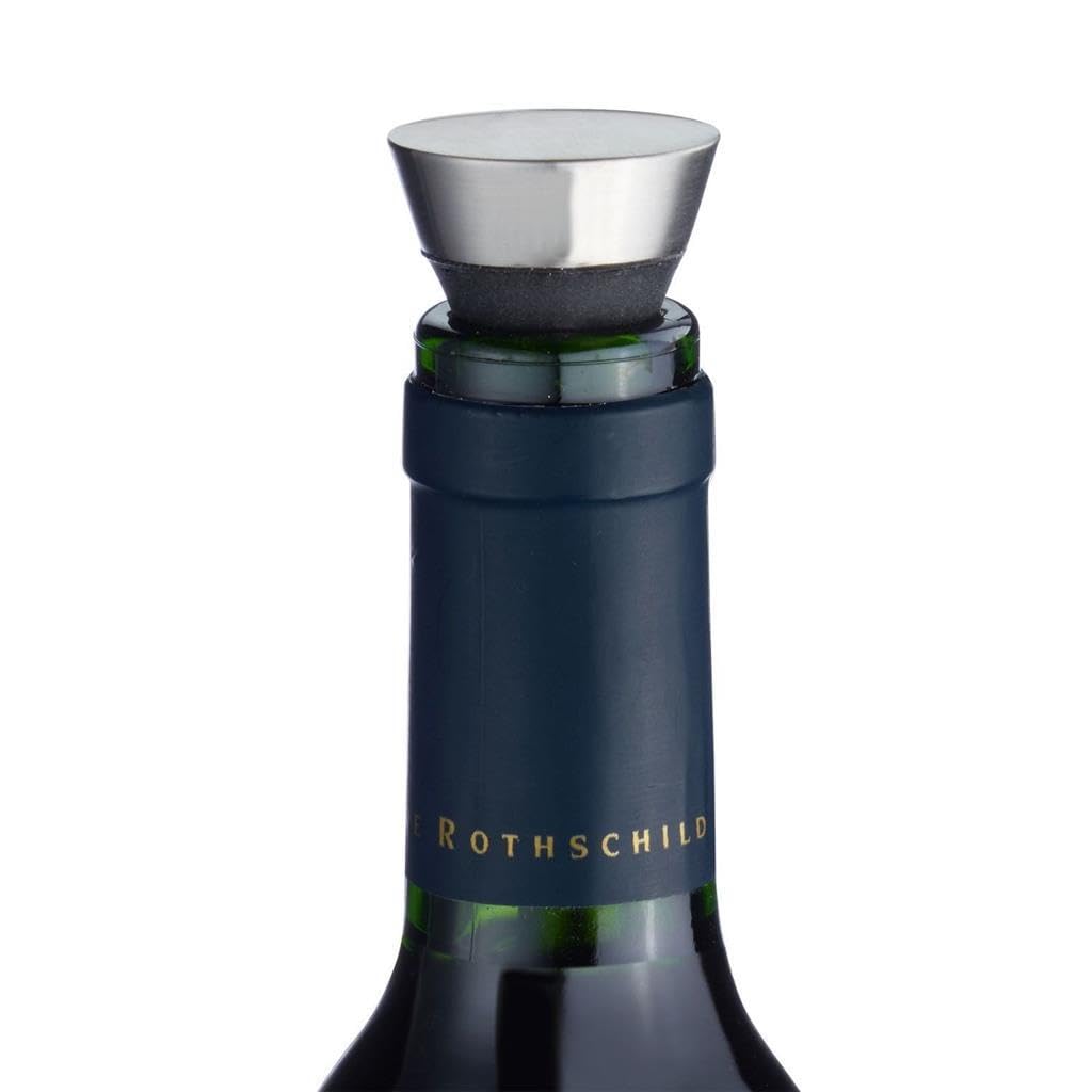 monopol-vino-61962280-bouchon-de-bouteille-de-vin-acier-inoxydable-argent-8-cm-j image 3