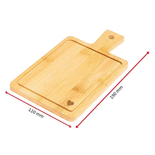 westmark-friends-lot-de-4-plateaux-tapas-en-bambou-19-x-11-cm-motif-c-ur-grav image 8