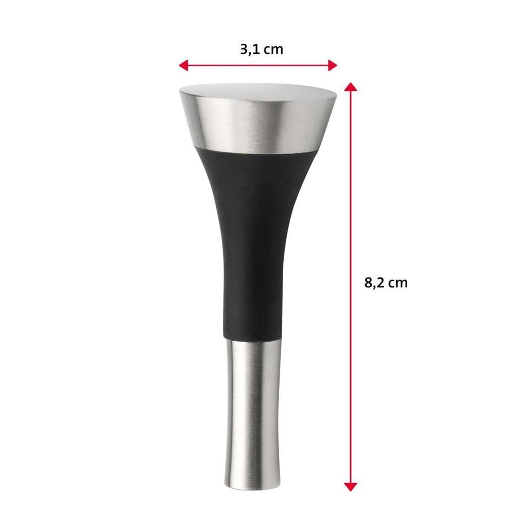monopol-vino-61962280-bouchon-de-bouteille-de-vin-acier-inoxydable-argent-8-cm-j image 2