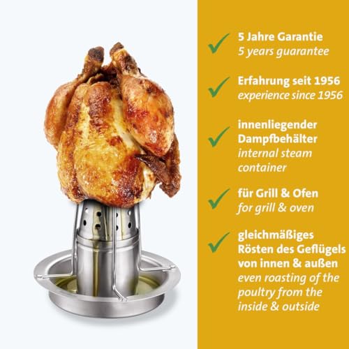 westmark-gril-poulet-vertical-en-acier-inoxydable-support-de-cuisson-avec-r-serv image 8