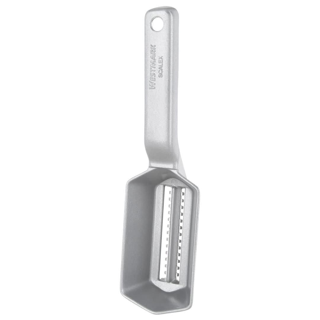 westmark-scalex-cailleur-poisson-avec-plateau-collecteur-lame-inox-aluminium-21- image 3