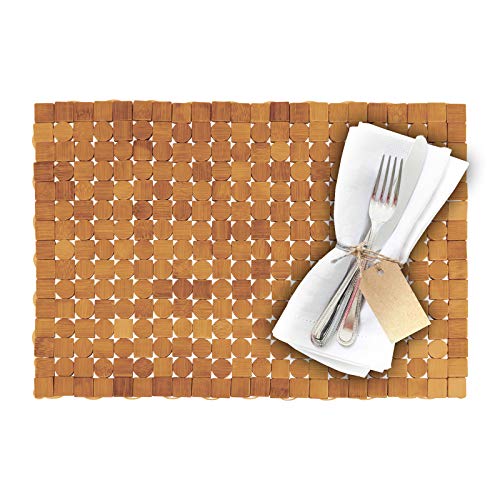 westmark-saleen-mosaik-set-de-table-en-bambou-fait-main-carr-45-x-30-cm-brun image 8