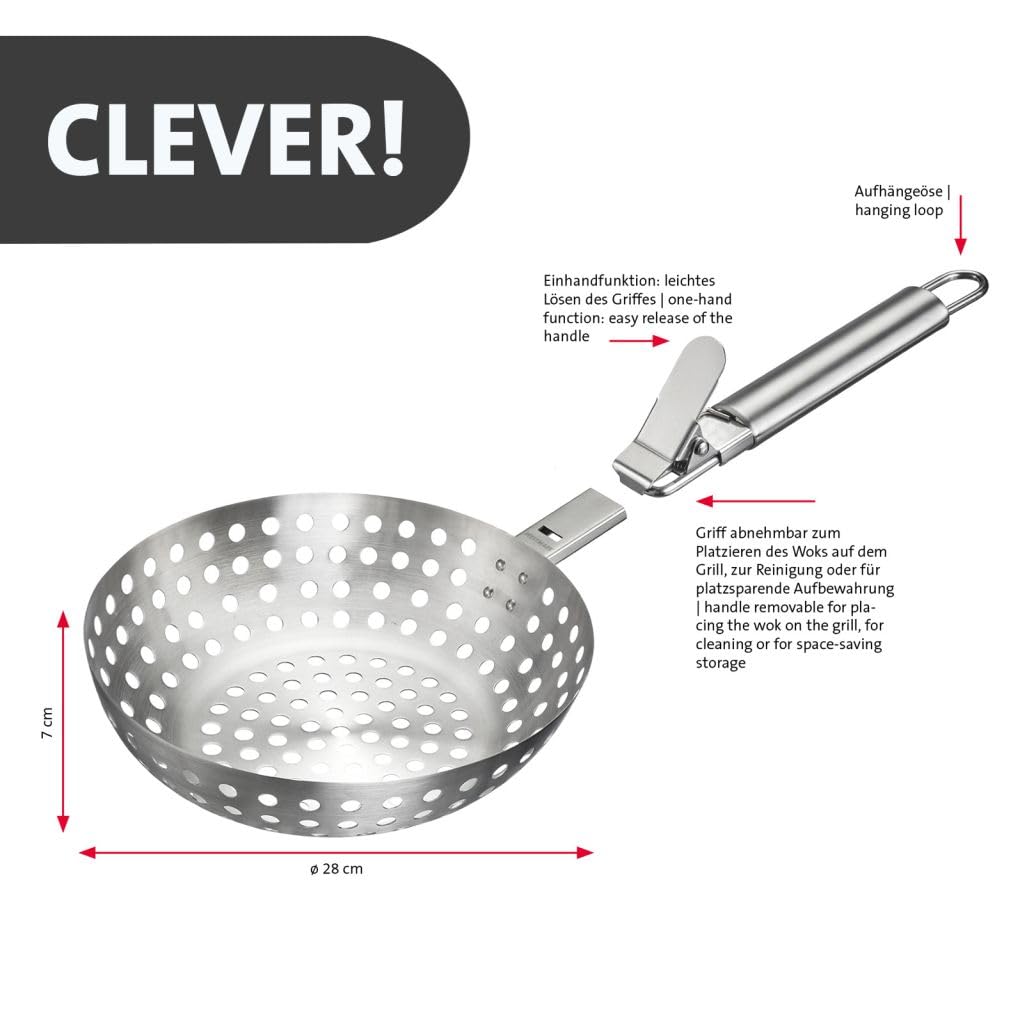 westmark-wok-de-barbecue-en-acier-inoxydable-perfor-poign-e-amovible-passe-au-la image 4