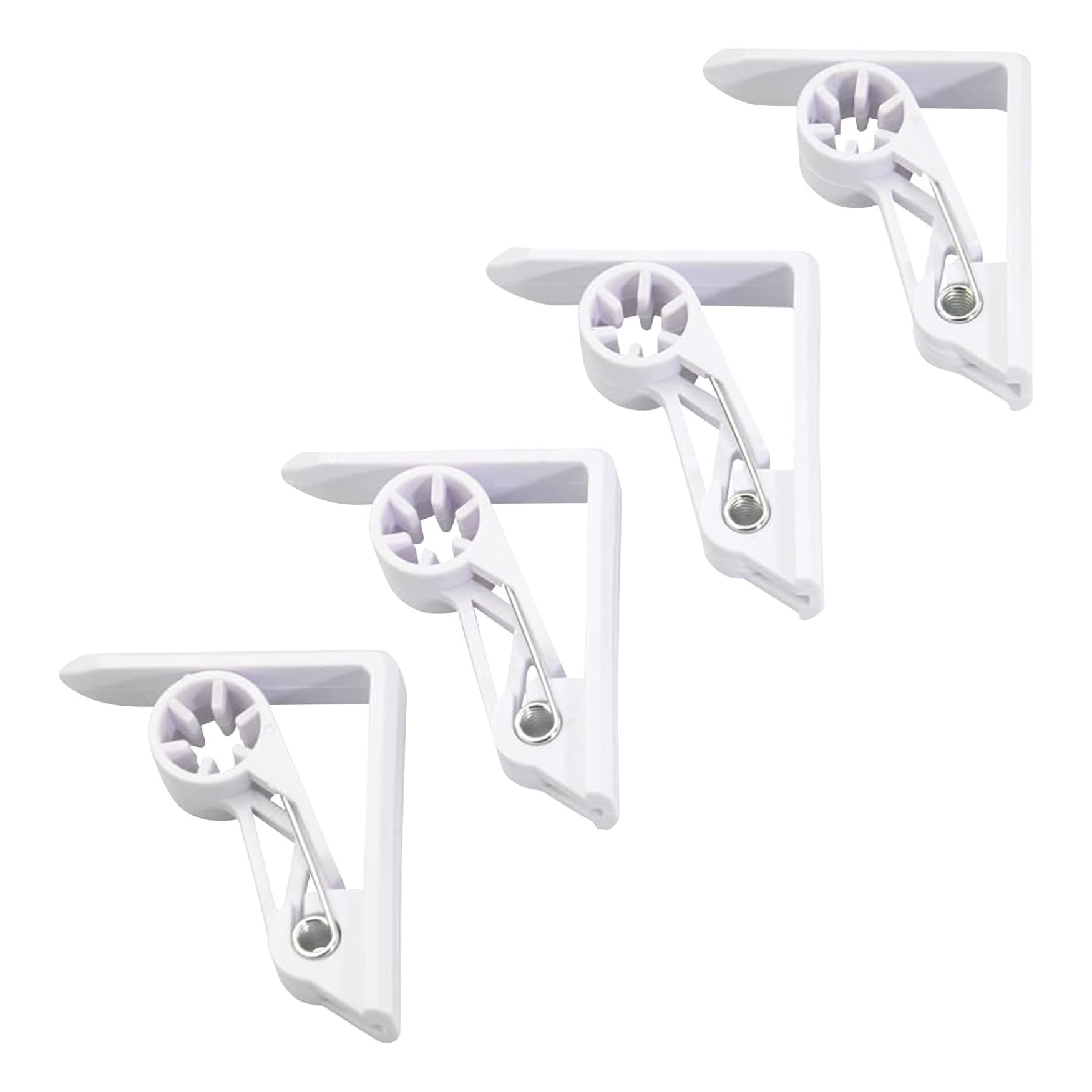 westmark-set-de-4-pinces-nappes-avec-m-canisme-ressort-plastique-abs-aluminium-b image 1