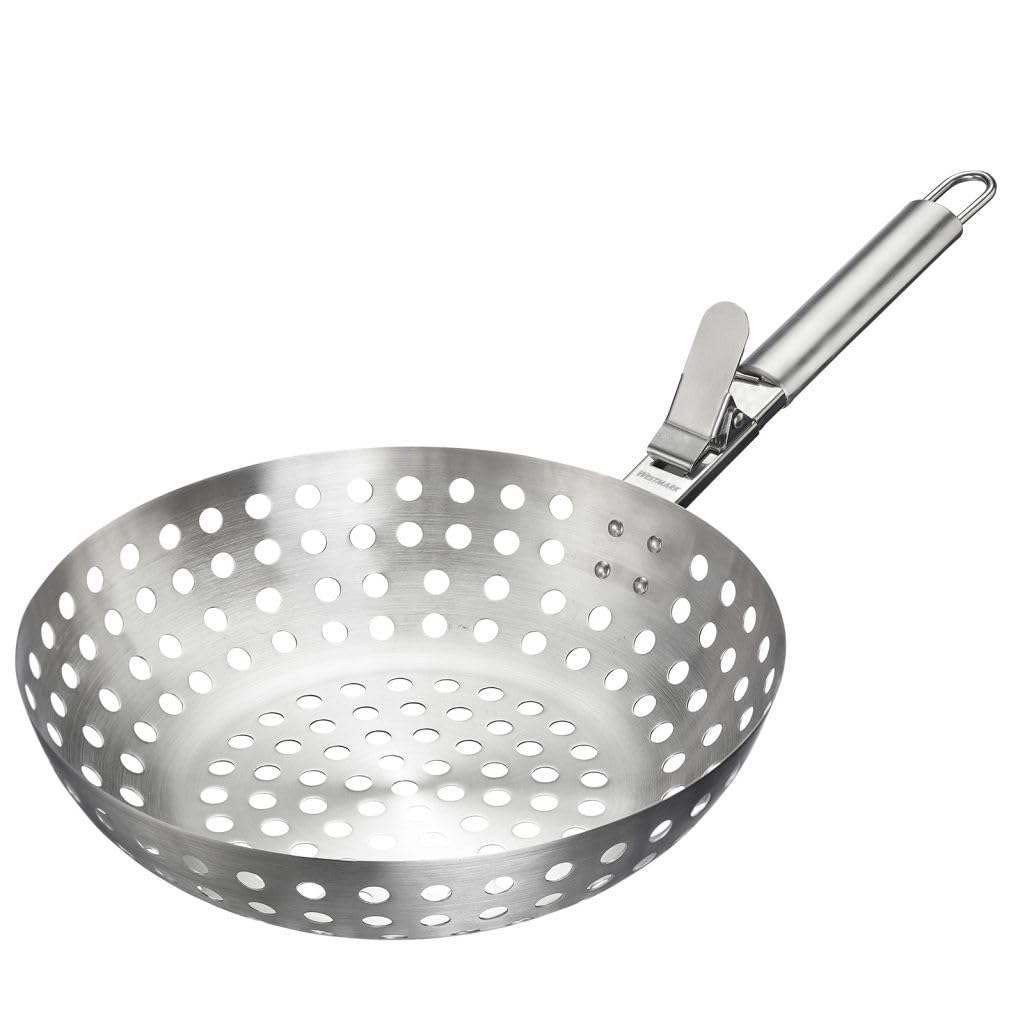 westmark-wok-de-barbecue-en-acier-inoxydable-perfor-poign-e-amovible-passe-au-la image 1