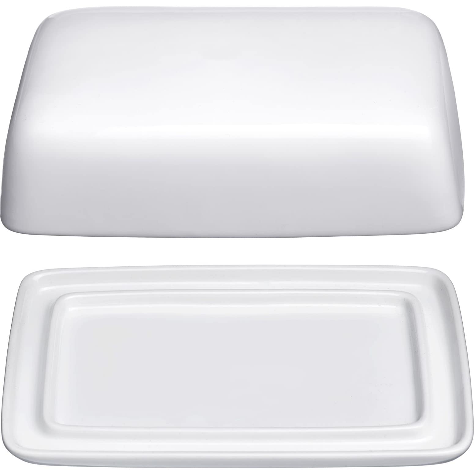 westmark-20892260-beurrier-d-coratif-en-c-ramique-blanc-18-7-cm-bord-haut-antid- image 5
