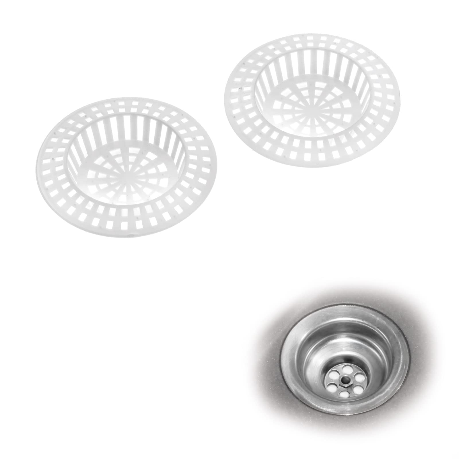 westmark-52072270-lot-de-2-tamis-d-vier-ronds-7-cm-plastique-blanc-fabriqu-en-al image 3