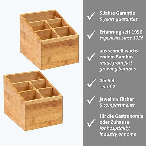 westmark-tapas-friends-698422e3-lot-de-2-organisateurs-de-cuisine-bambou-5-compa image 8