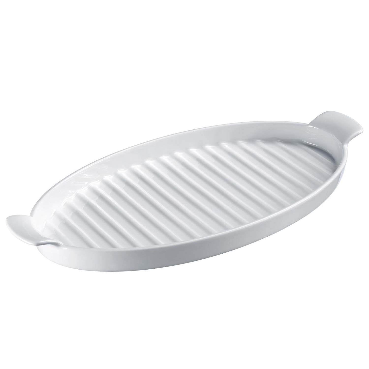 westmark-plat-servir-et-asperges-ovale-39-5-cm-avec-2-poign-es-fond-cannel-porce image 1