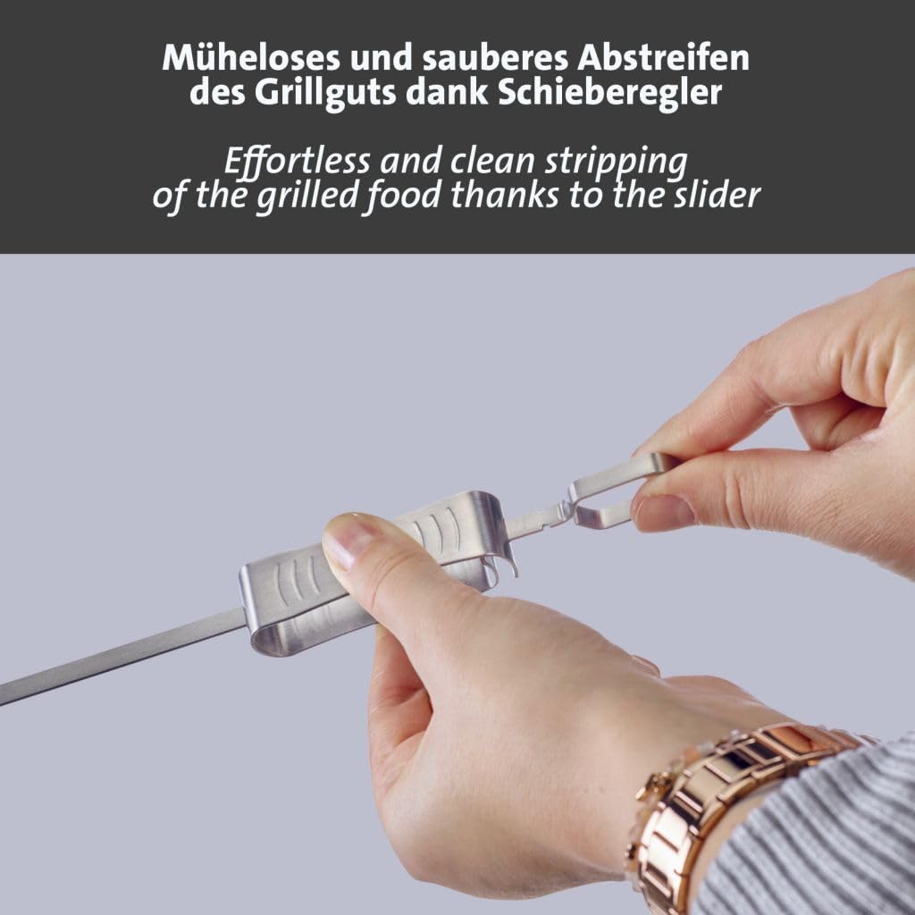westmark-15972270-lot-de-4-brochettes-barbecue-extra-longues-en-acier-inoxydable image 3