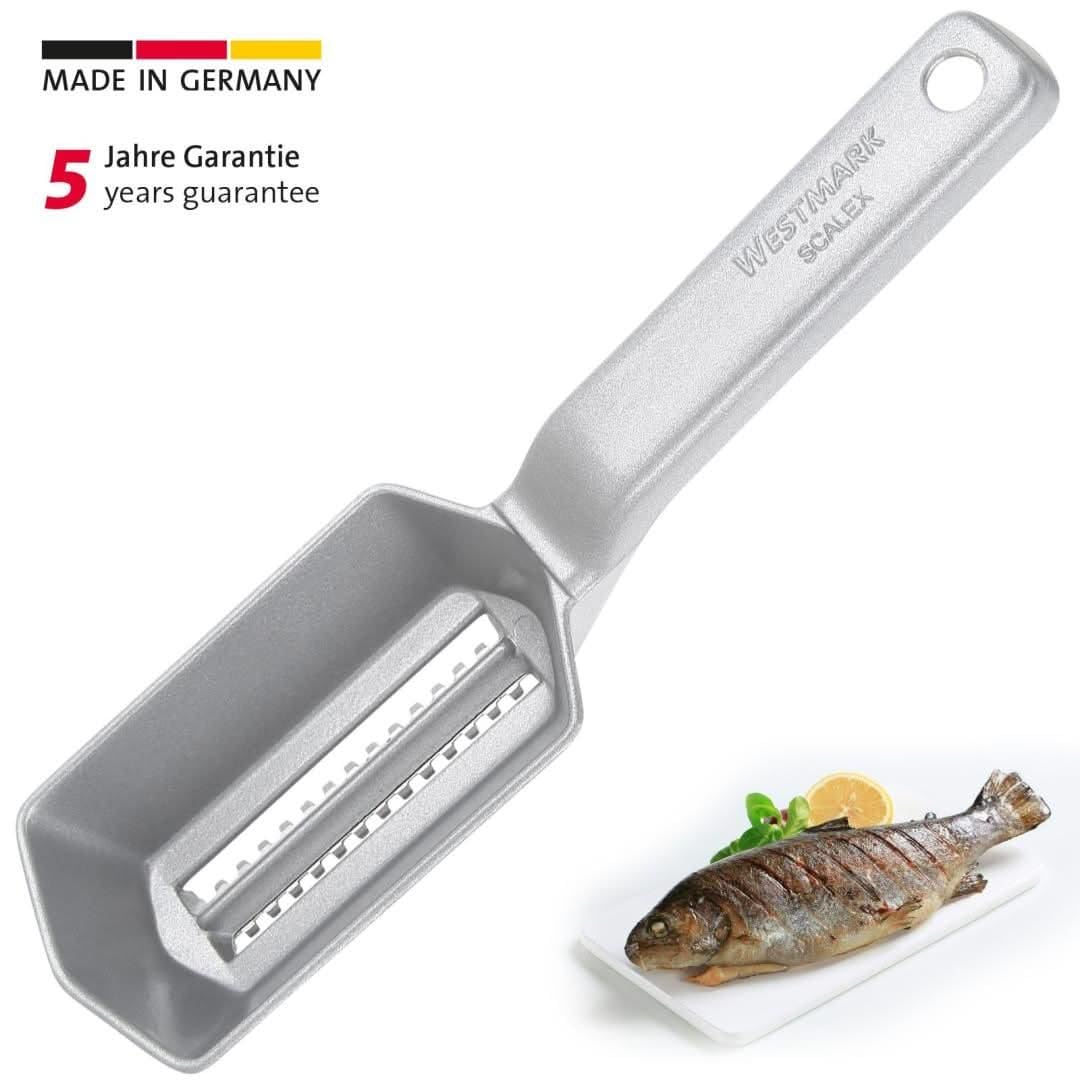 westmark-scalex-cailleur-poisson-avec-plateau-collecteur-lame-inox-aluminium-21- image 5