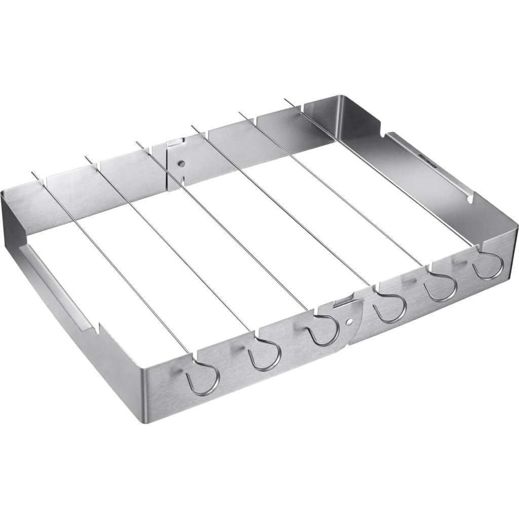 westmark-support-pour-brochettes-7-pi-ces-6-brochettes-inox-support-pour-chiches image 1