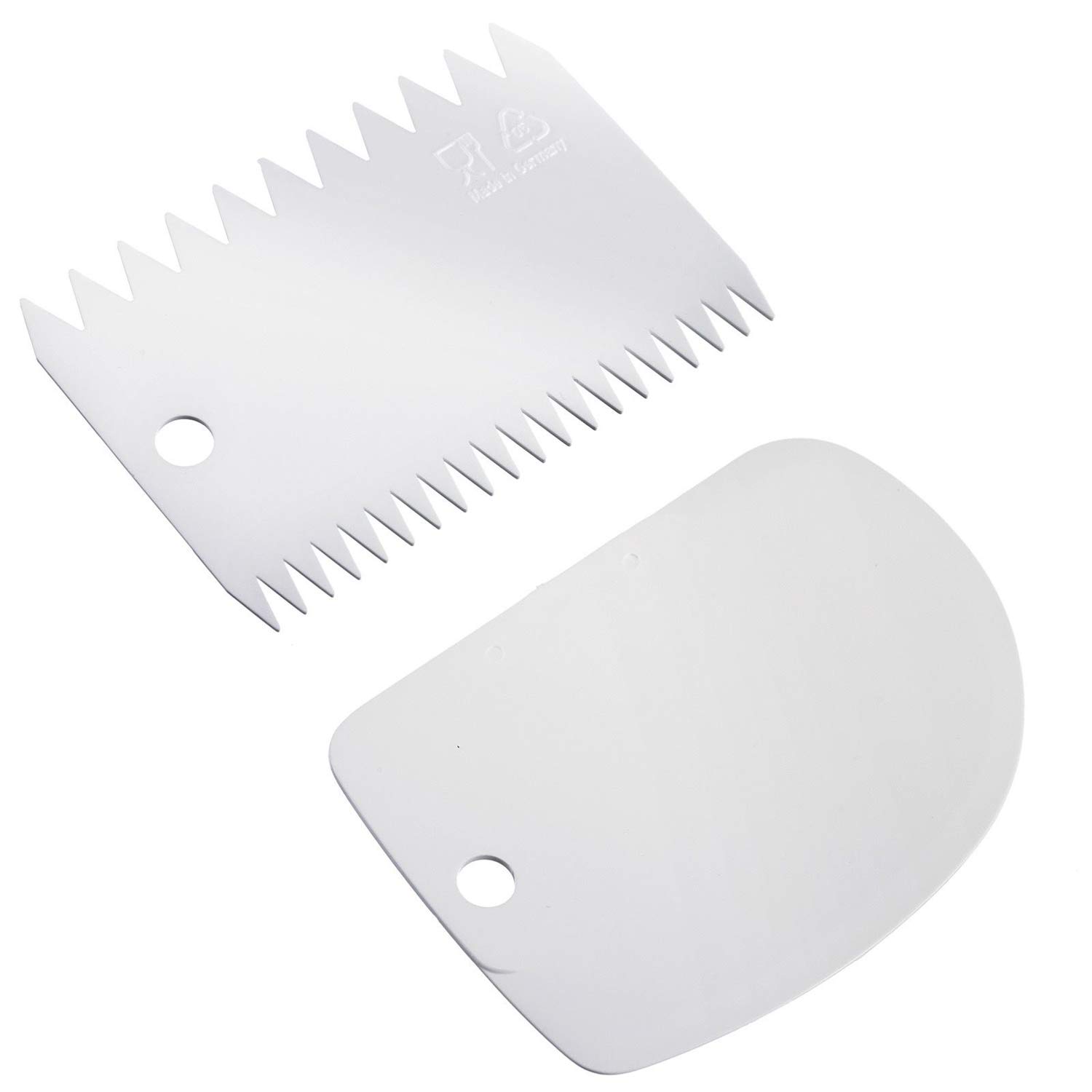westmark-set-raclette-p-te-peigne-de-gla-age-2-pi-ces-plastique-pp-blanc image 1