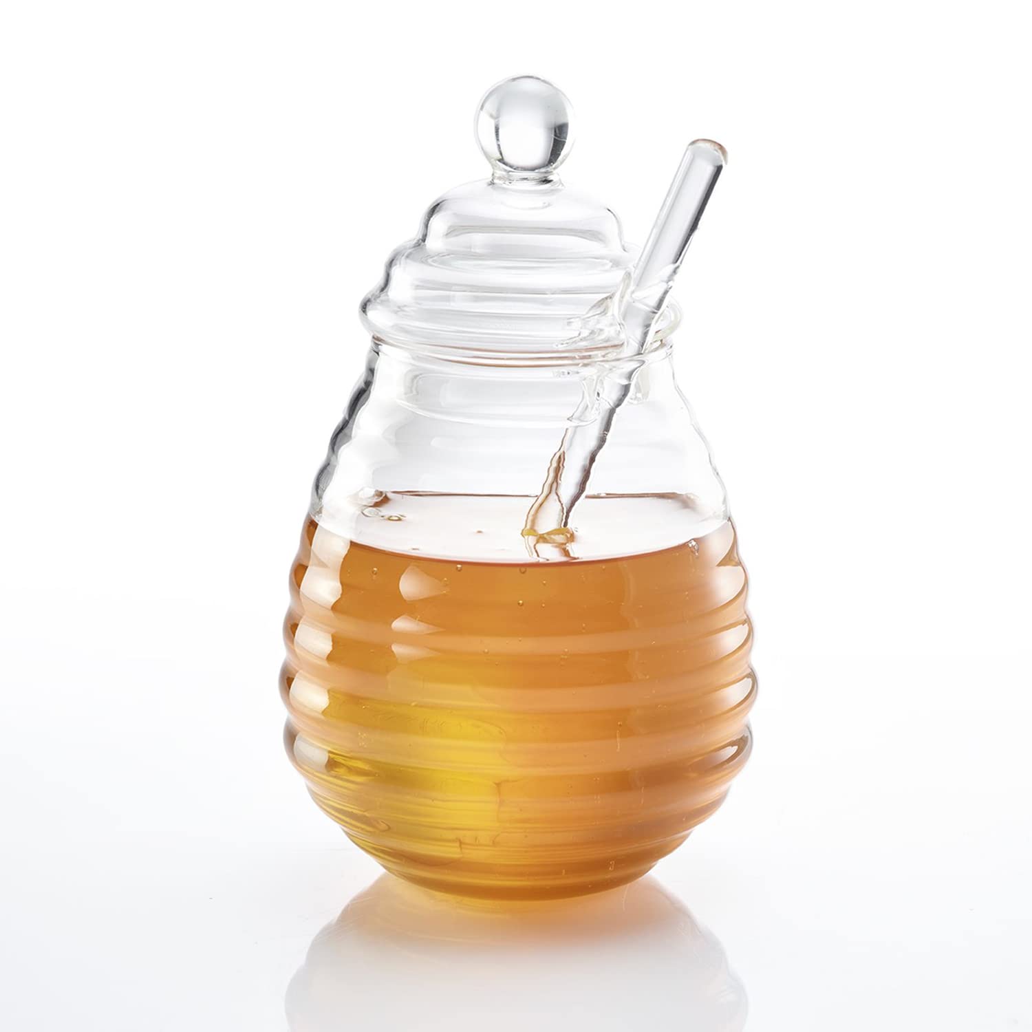 westmark-melli-65142260-pot-miel-en-verre-borosilicate-400-ml-avec-couvercle-et- image 5