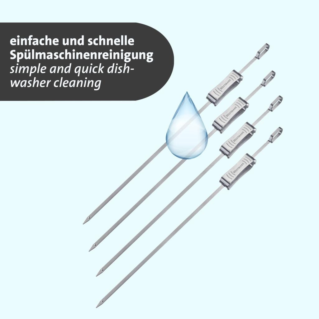 westmark-15972270-lot-de-4-brochettes-barbecue-extra-longues-en-acier-inoxydable image 6